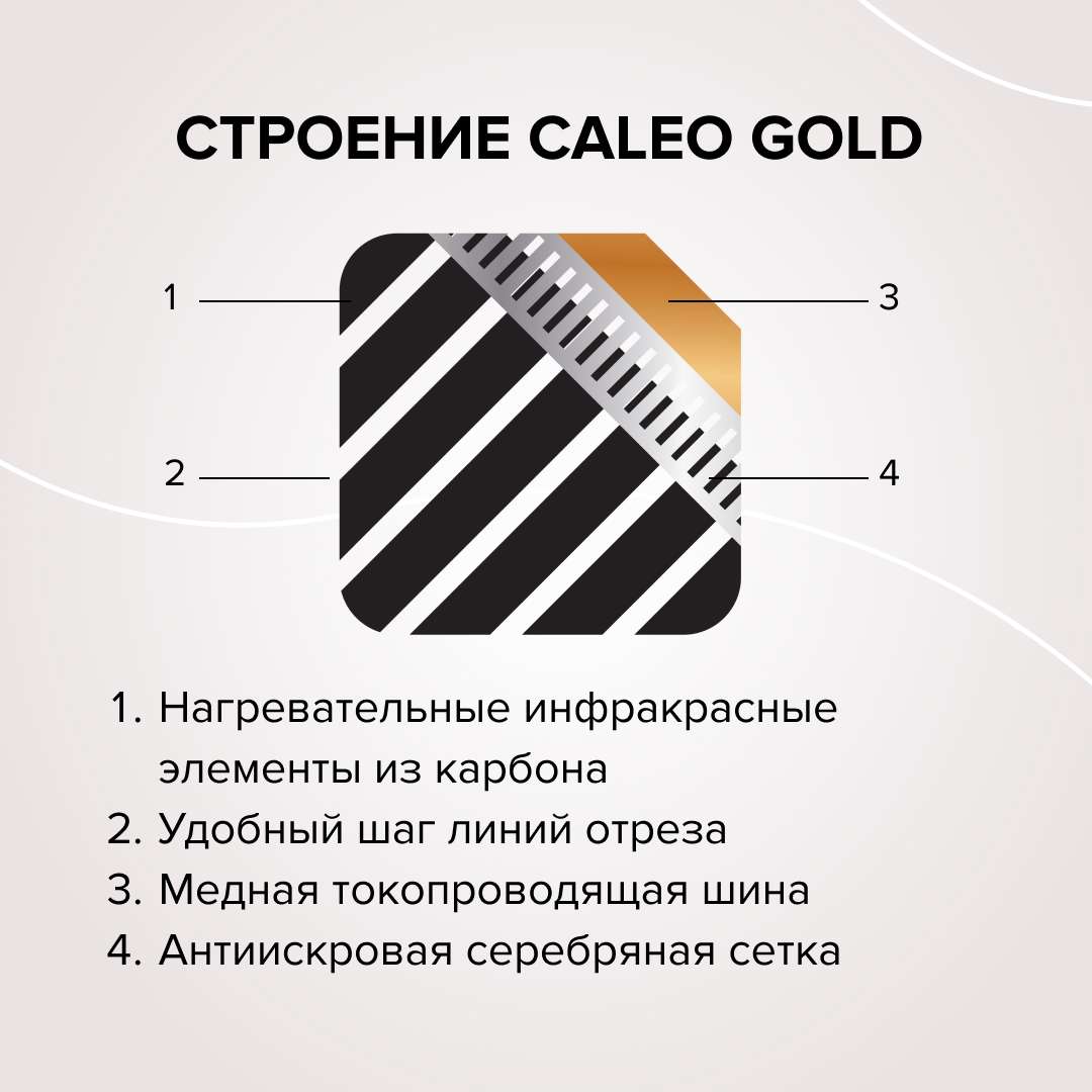 Теплый пол пленочный CALEO GOLD 230 Вт/м2